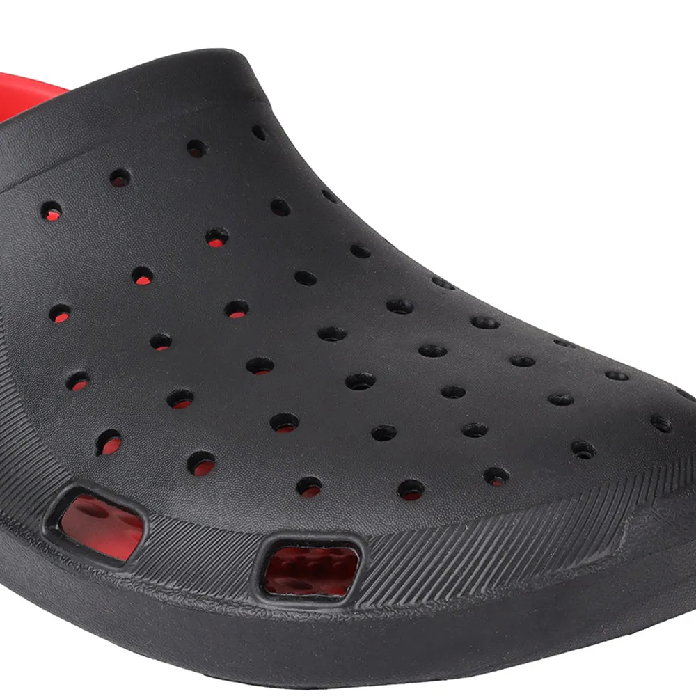 A-HA Black Slingback Clogs For Men LPMXT-800 By Liberty