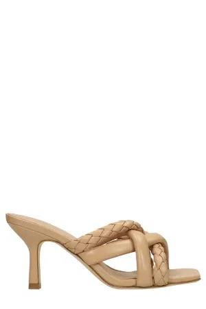 Ash Interwoven Strap Heeled Sandals