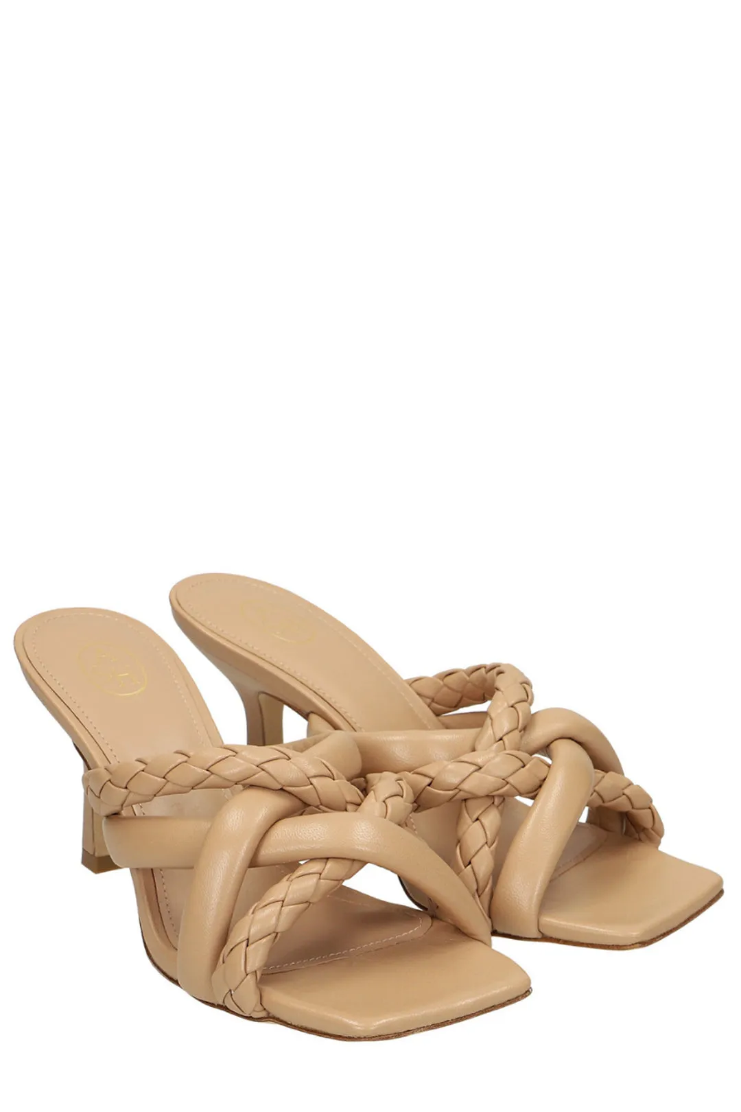 Ash Interwoven Strap Heeled Sandals