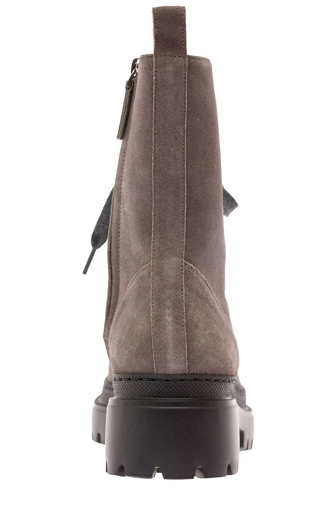 Brunello Cucinelli Lug Sole Lace-Up Boots