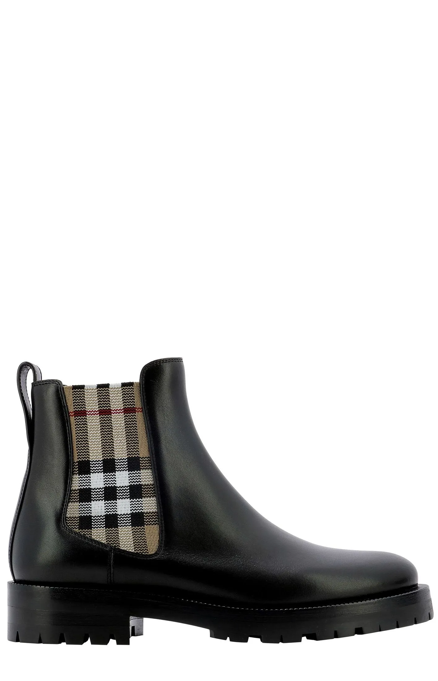 Burberry Checked Chelsea Boots