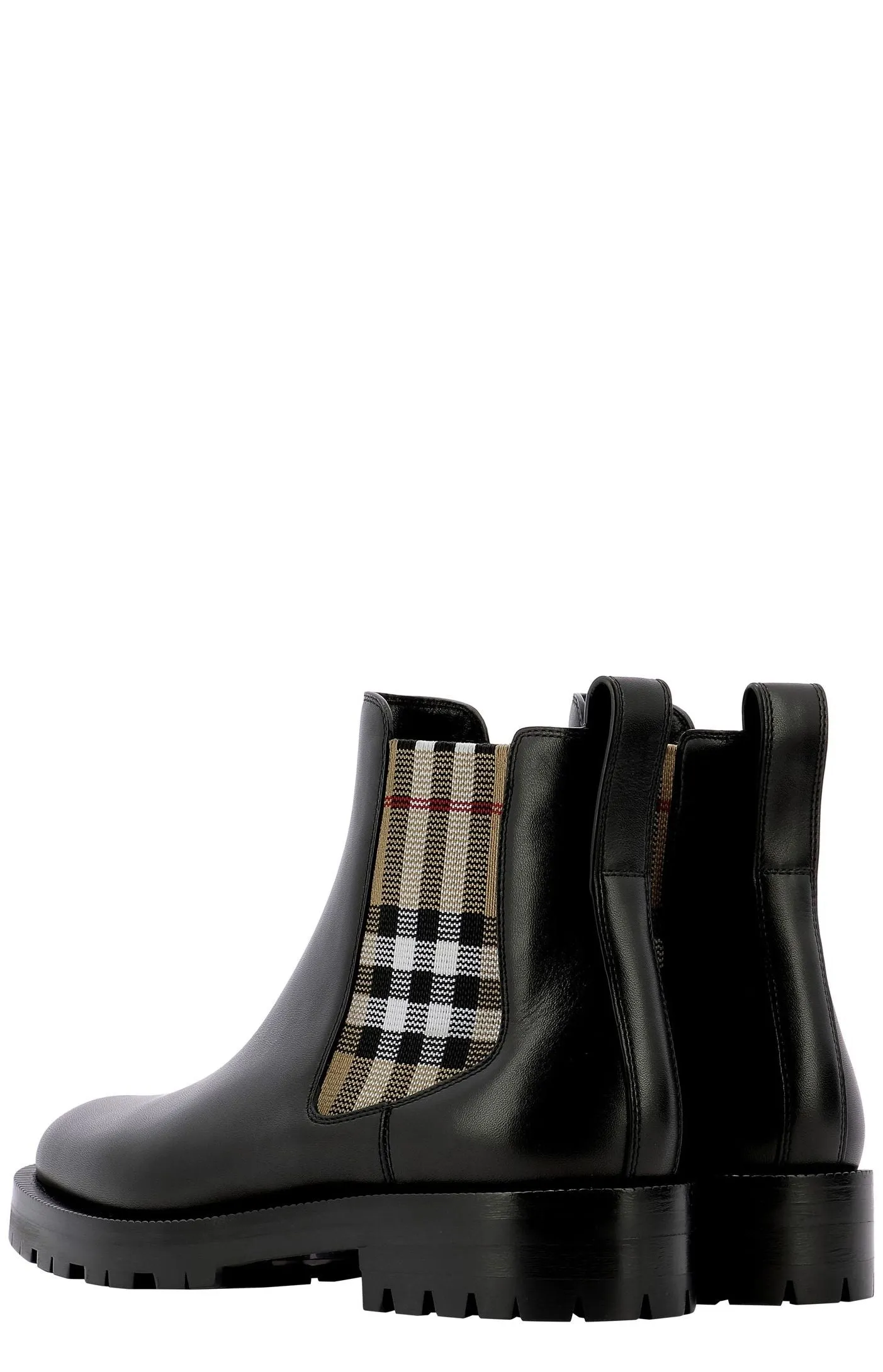 Burberry Checked Chelsea Boots