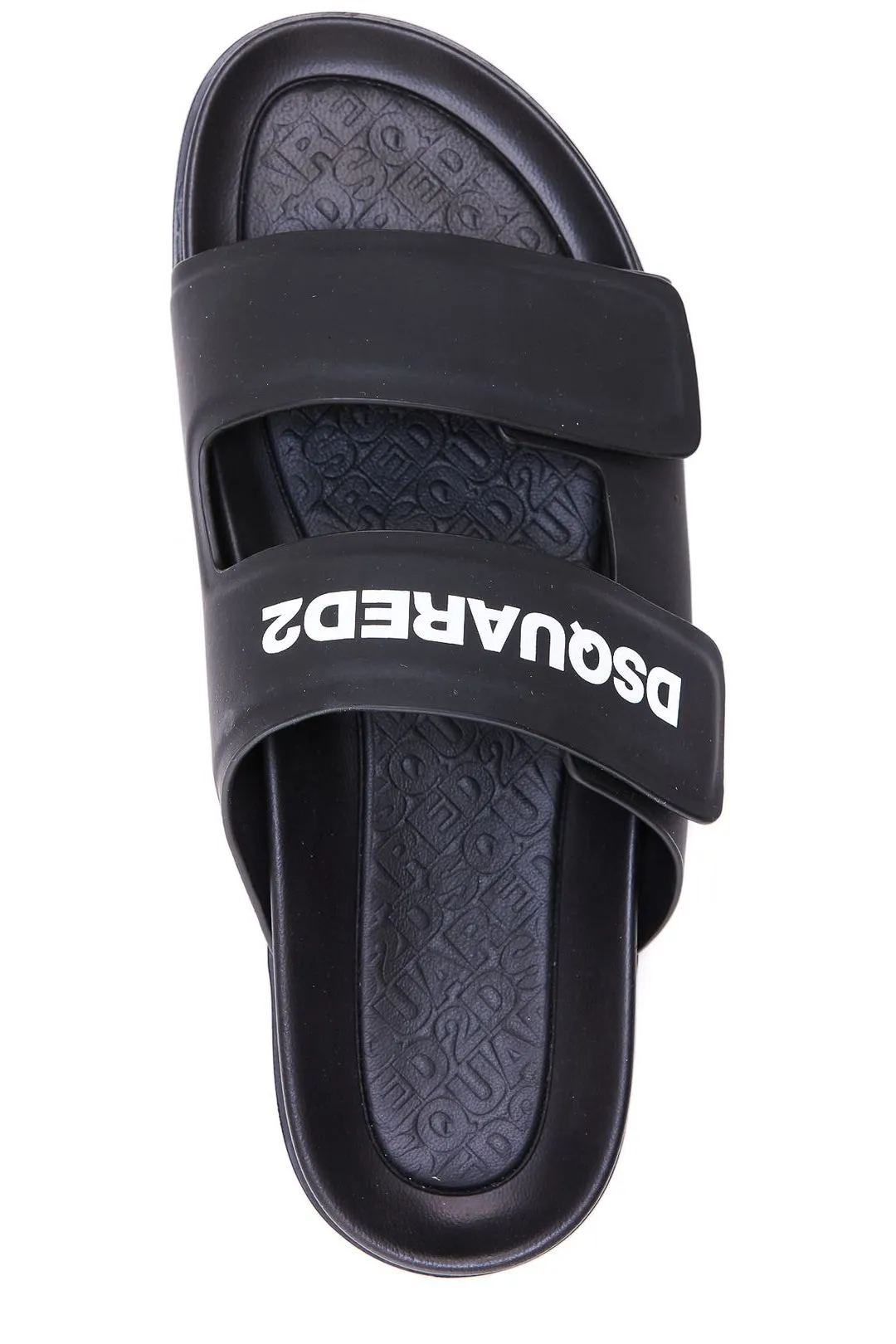 Dsquared 2 Logo Print Touch Strap Detailed Slides