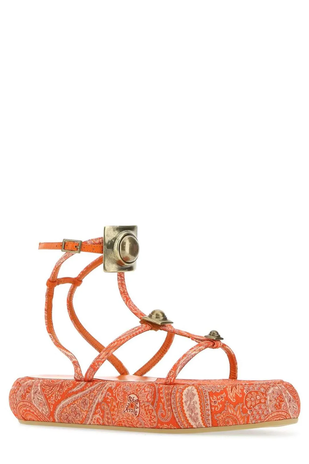 Etro Crown Me Stud Embellished Platform Sandals