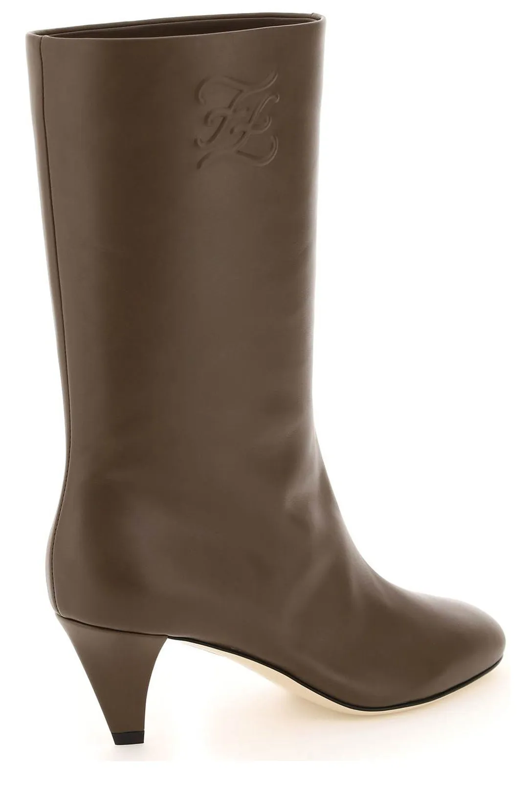 Fendi FF Karligraphy Heel Boots