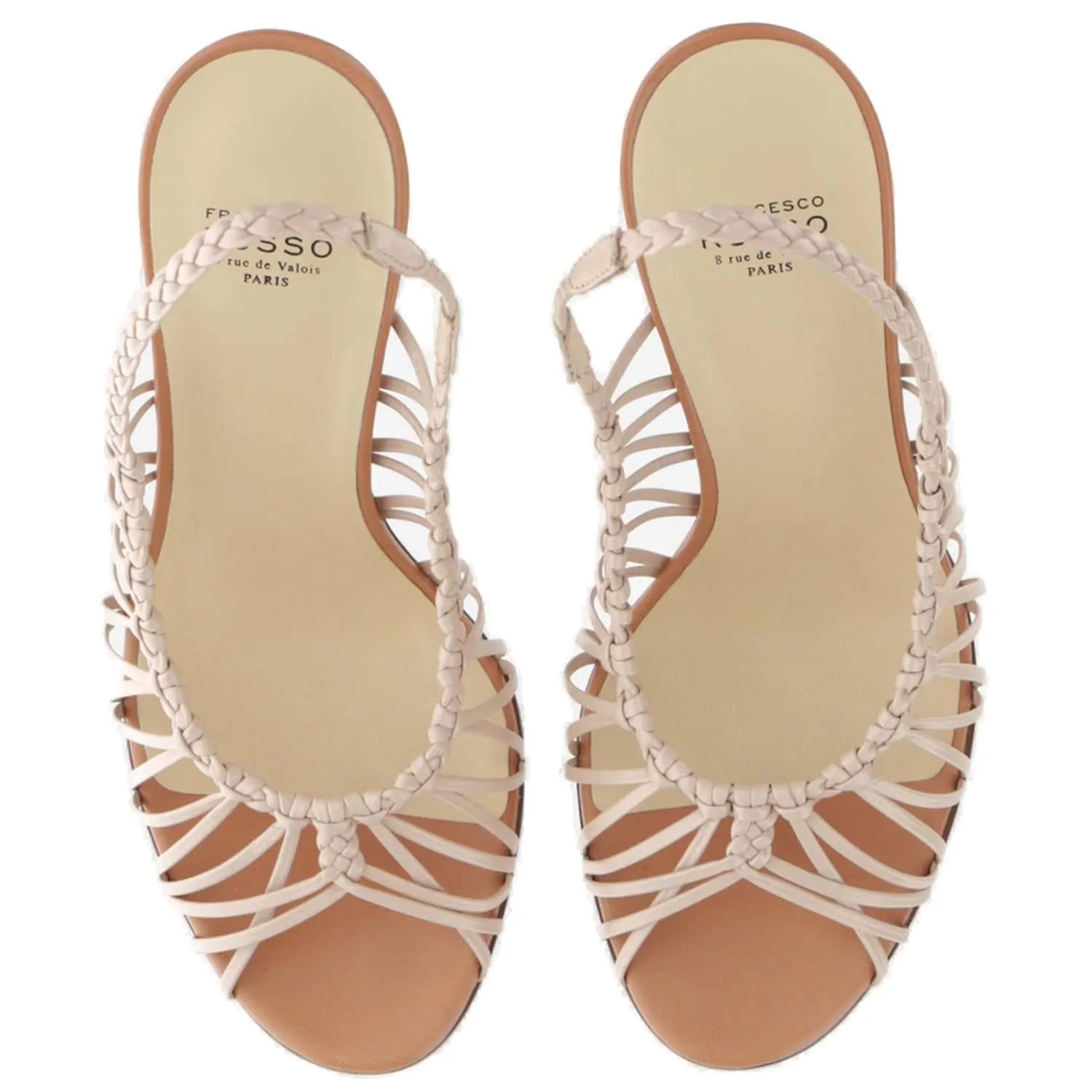 Francesco Russo Open Toe Slingback Sandals