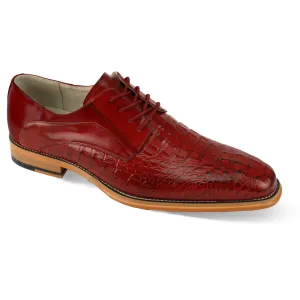 GIOVANNI LEATHER SHOES-MASON-RED