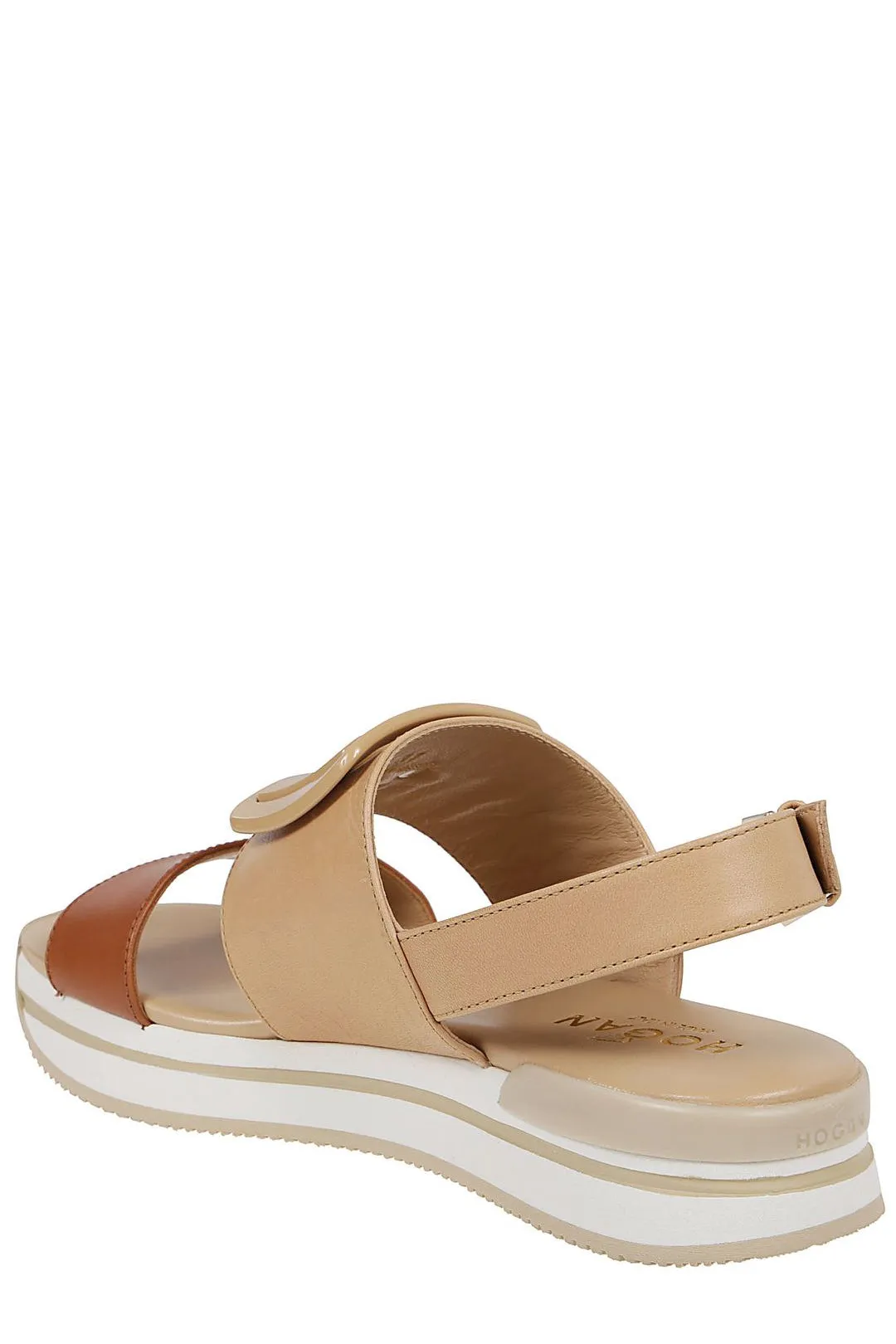 Hogan H257 Slingback Color-Block Sandals