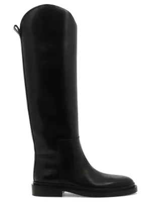 Jil Sander Almond-Toe Slip-On Boots