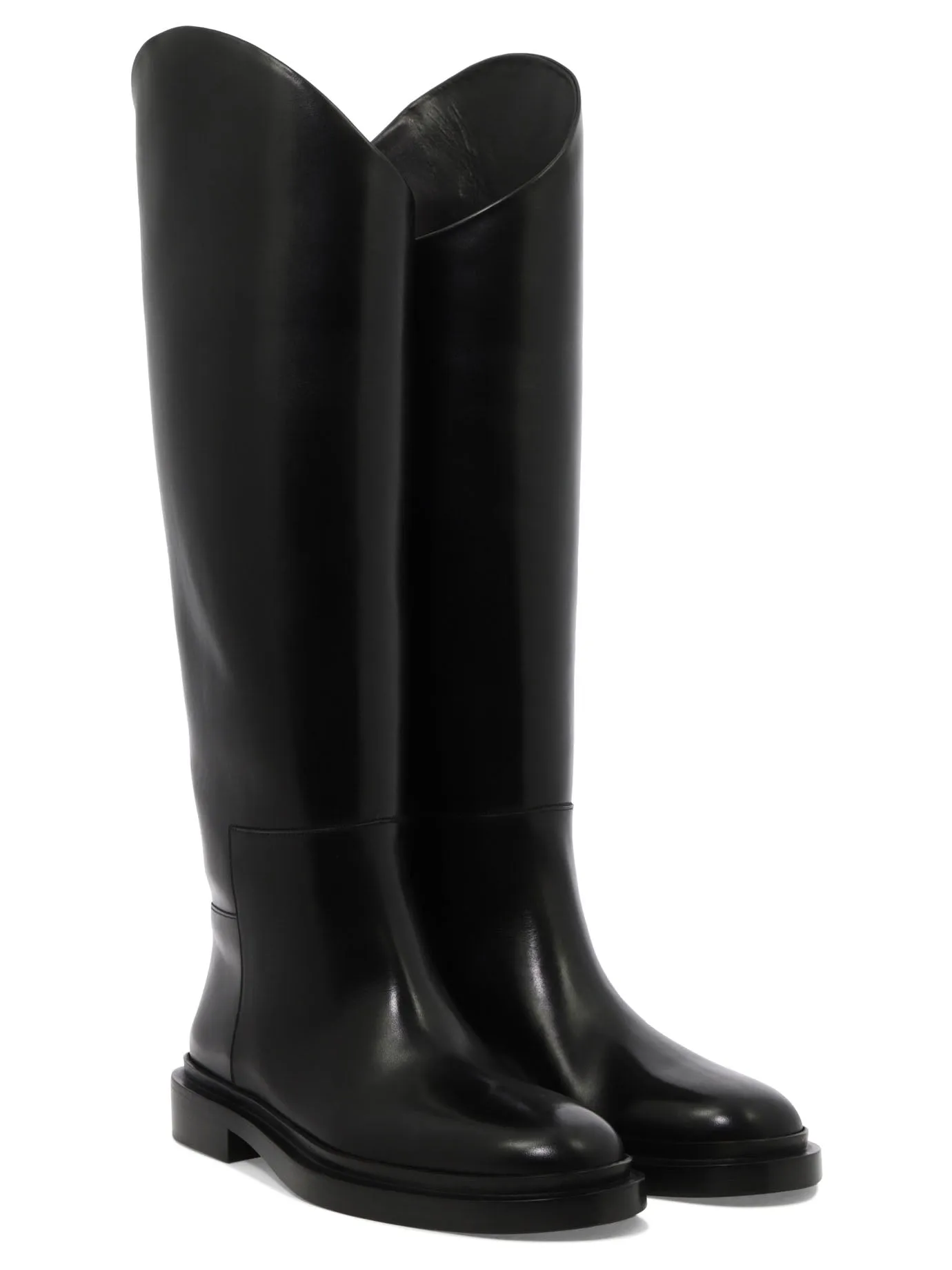 Jil Sander Almond-Toe Slip-On Boots