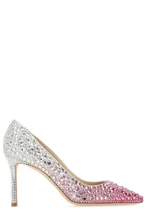 Jimmy Choo Romy Embellished Two-Tone Pumps