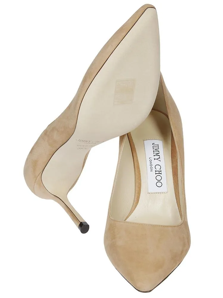 Jimmy Choo Suede Romy 85 Pumps