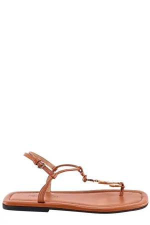 JW Anderson Anchor-Logo Plaque Sandals