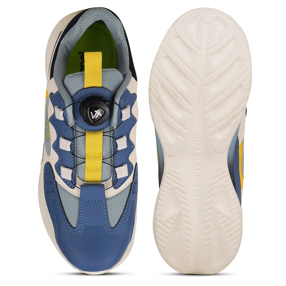 Leap7x Blue Sports Non Lacing Running Shoes For Kids GAMEON-1 By Liberty