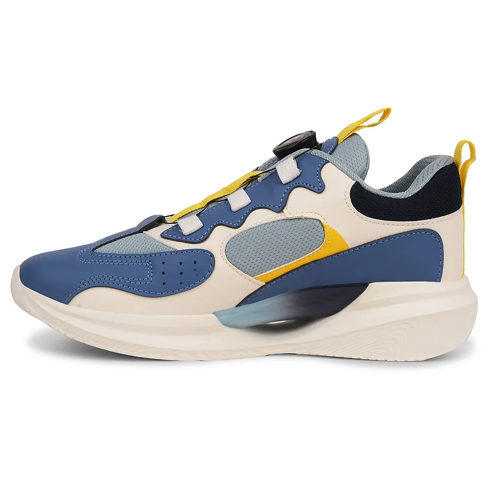 Leap7x Blue Sports Non Lacing Running Shoes For Kids GAMEON-1 By Liberty