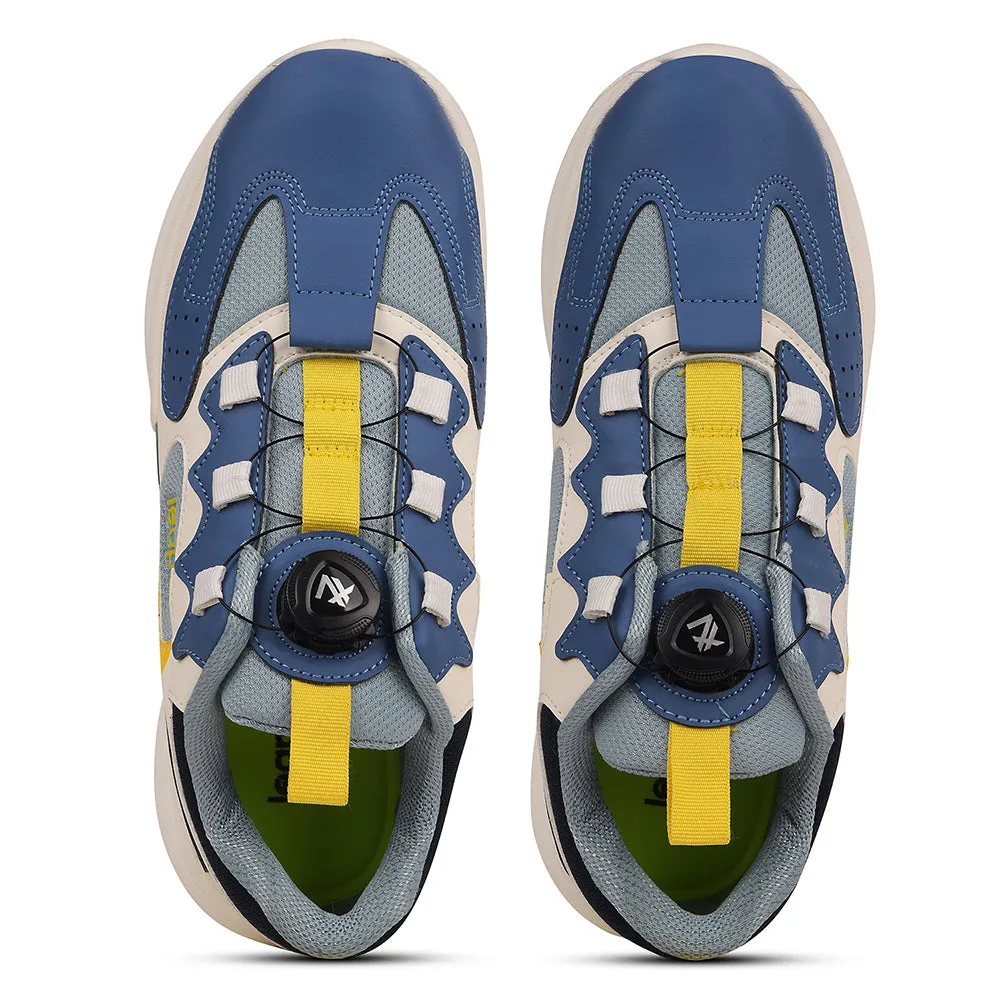 Leap7x Blue Sports Non Lacing Running Shoes For Kids GAMEON-1 By Liberty