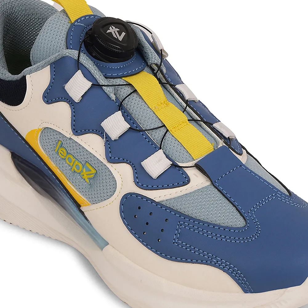 Leap7x Blue Sports Non Lacing Running Shoes For Kids GAMEON-1 By Liberty