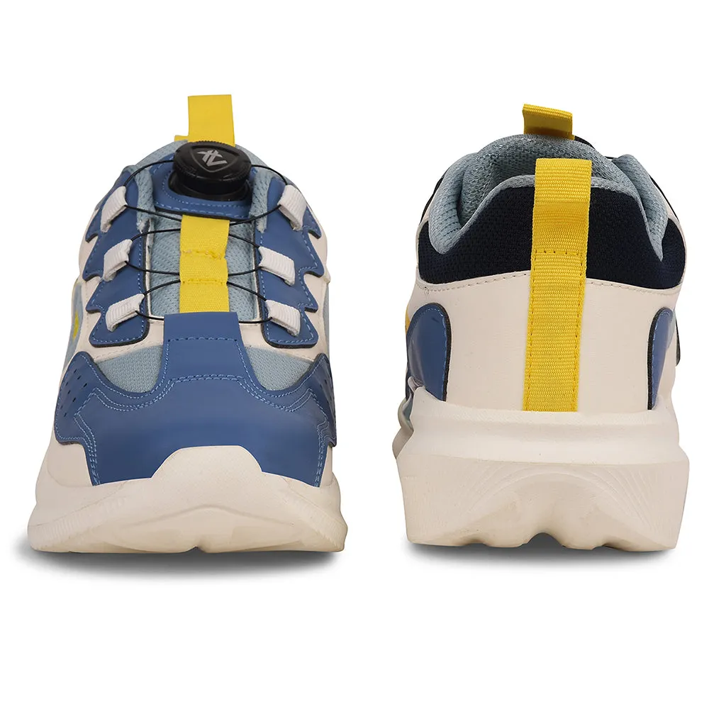 Leap7x Blue Sports Non Lacing Running Shoes For Kids GAMEON-1 By Liberty