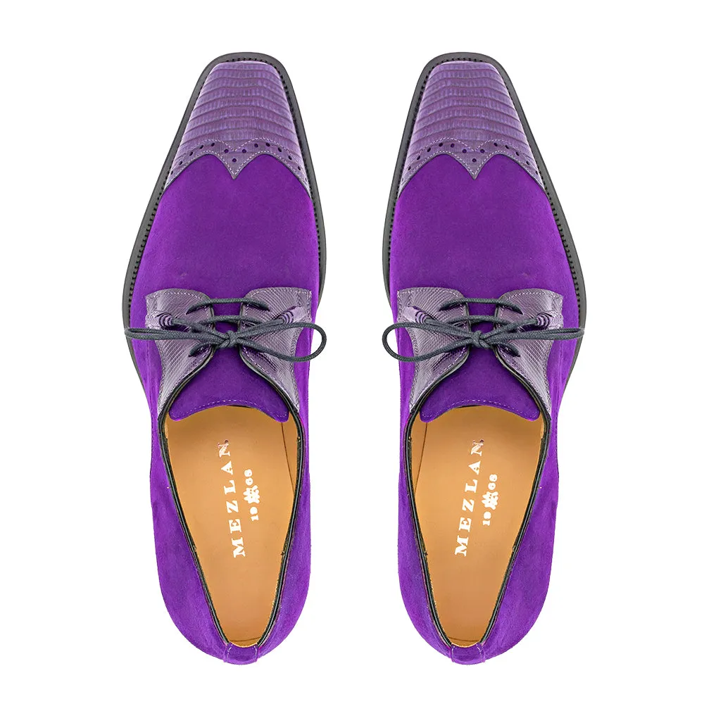 Lizard/Suede Lace Up
