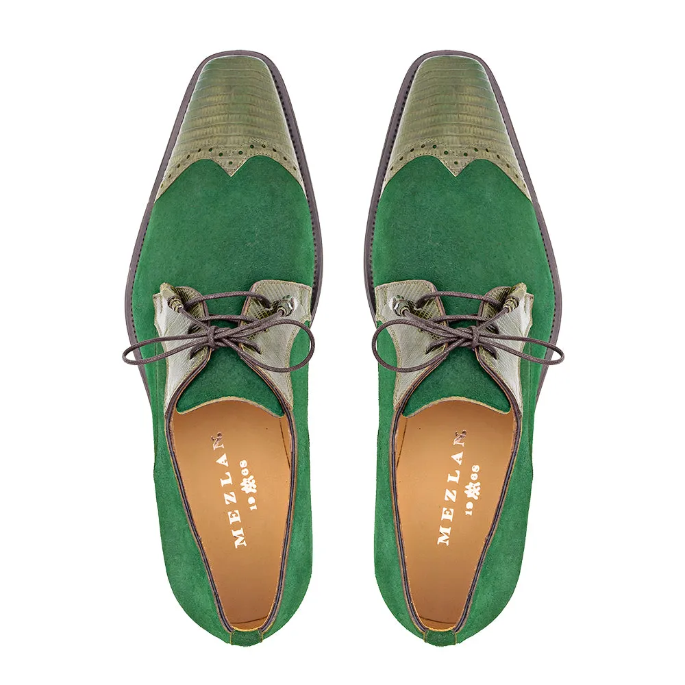 Lizard/Suede Lace Up
