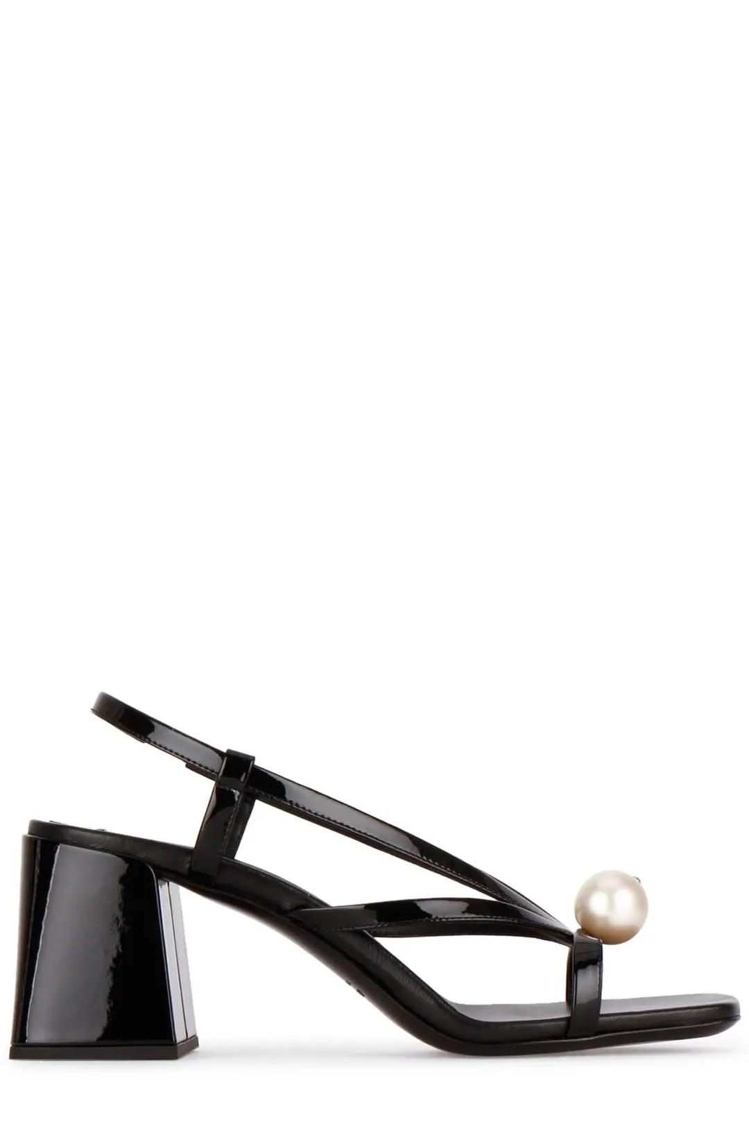Miu Miu Pearl Detailed Heeled Sandals