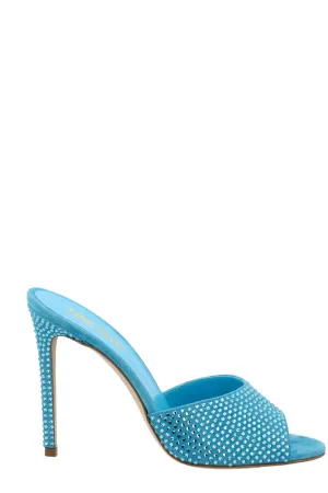 Paris Texas Holly Embellished Slip-On Mules
