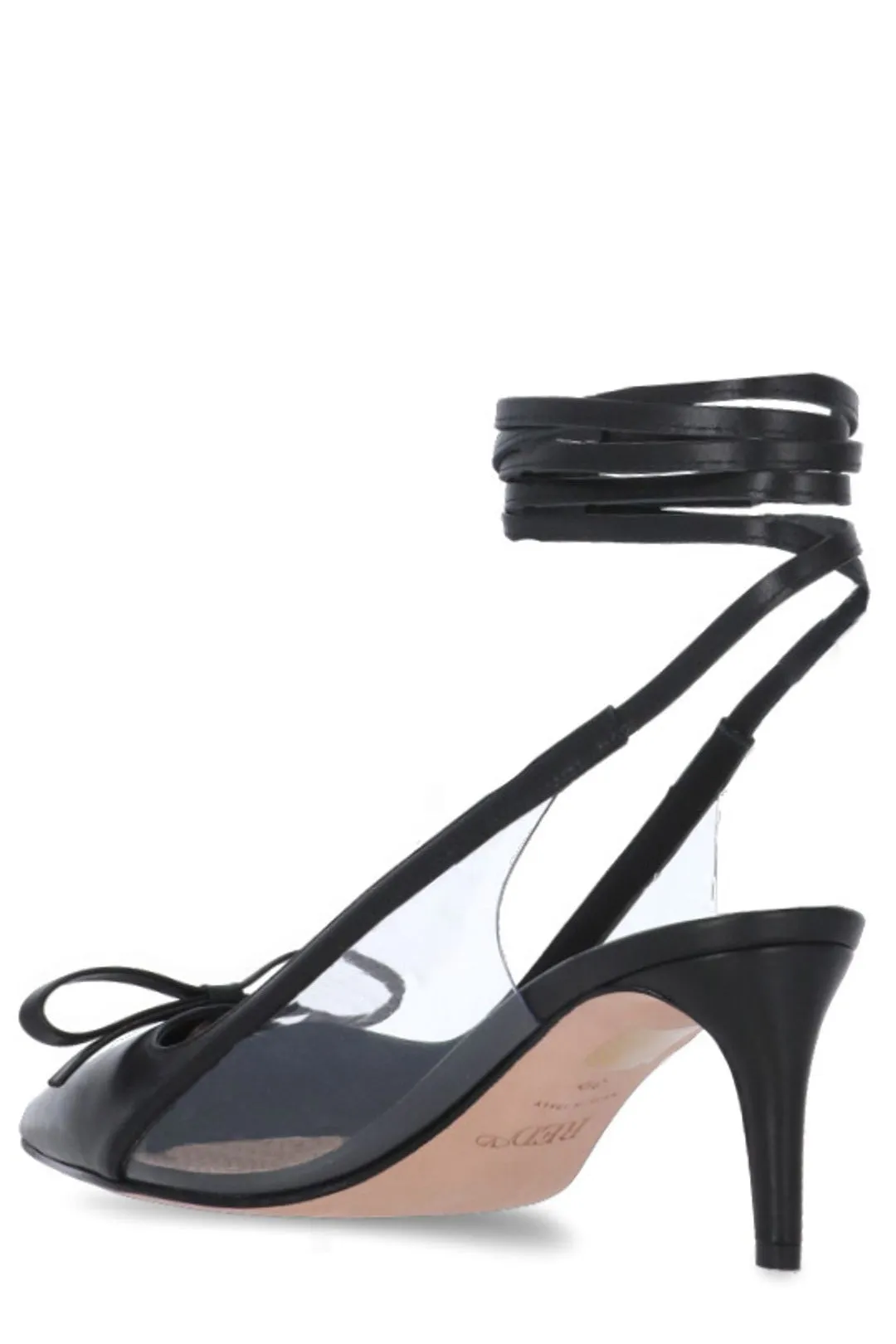 REDValentino Bow-Detailed Point Toe Pumps