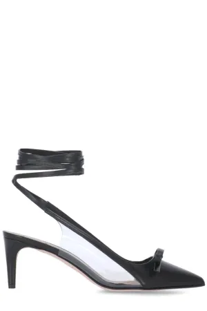 REDValentino Bow-Detailed Point Toe Pumps