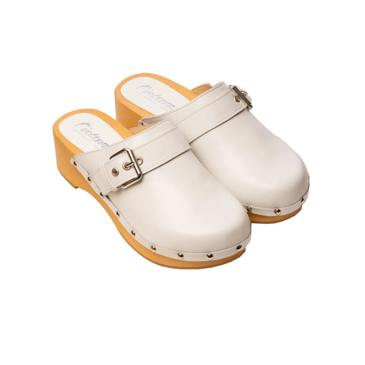 Rica White Leather