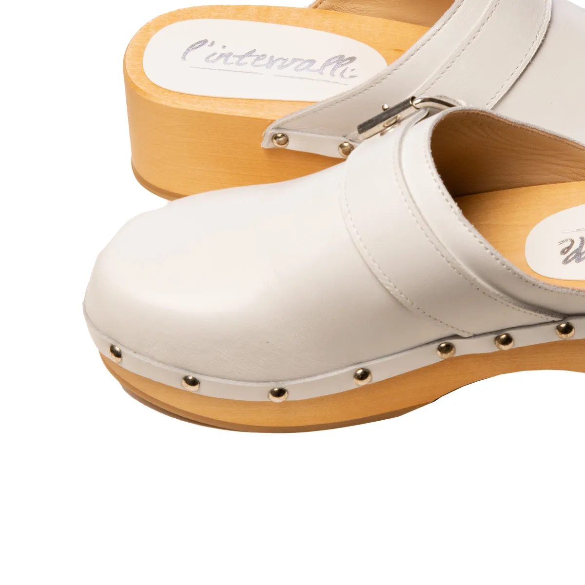 Rica White Leather