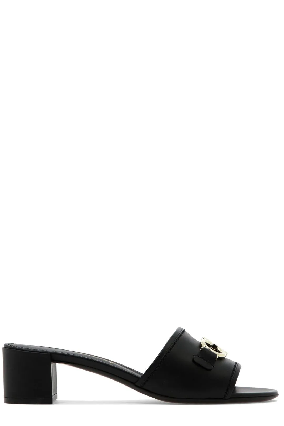Salvatore Ferragamo Gancini Open-Toe Heeled Sandals