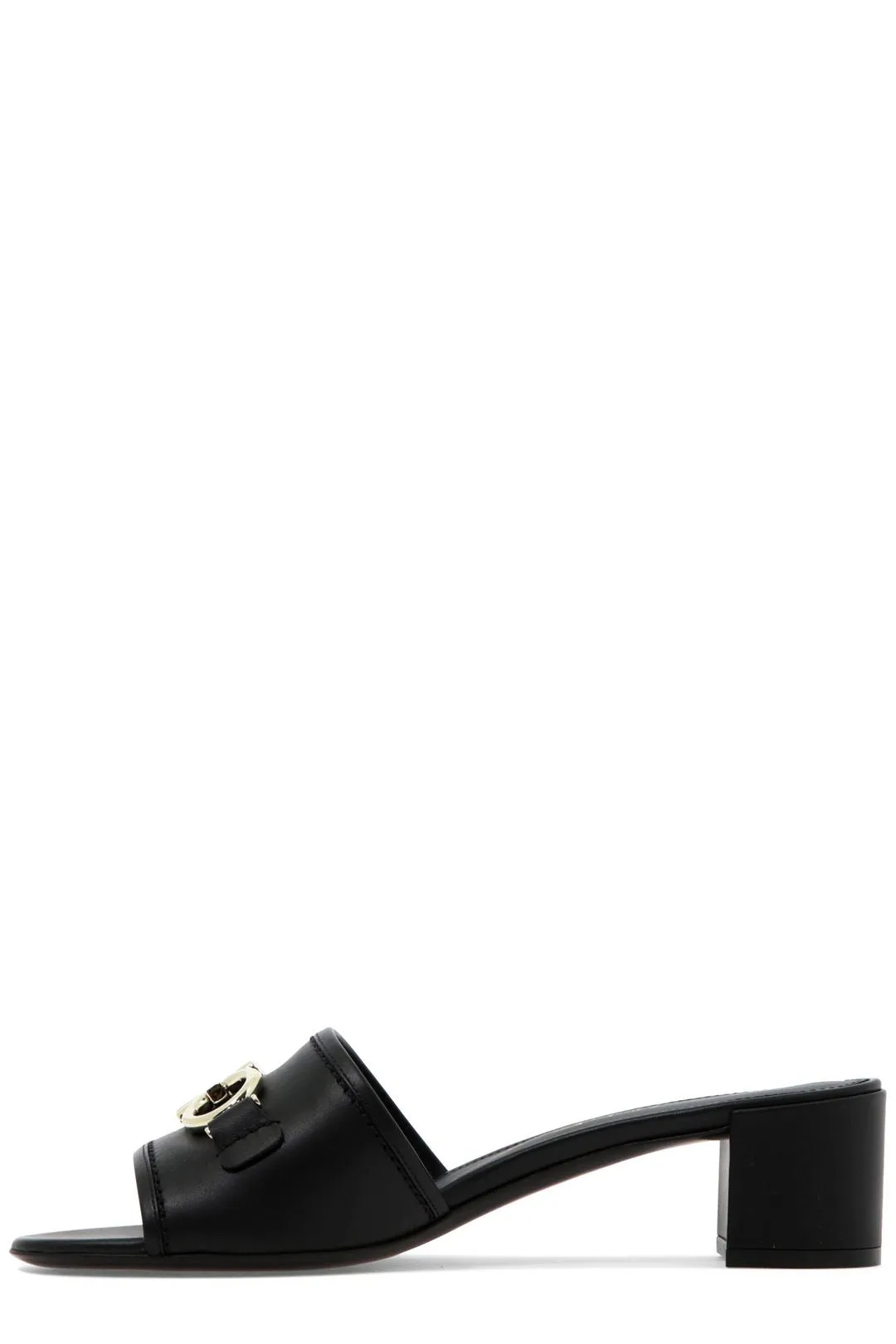 Salvatore Ferragamo Gancini Open-Toe Heeled Sandals