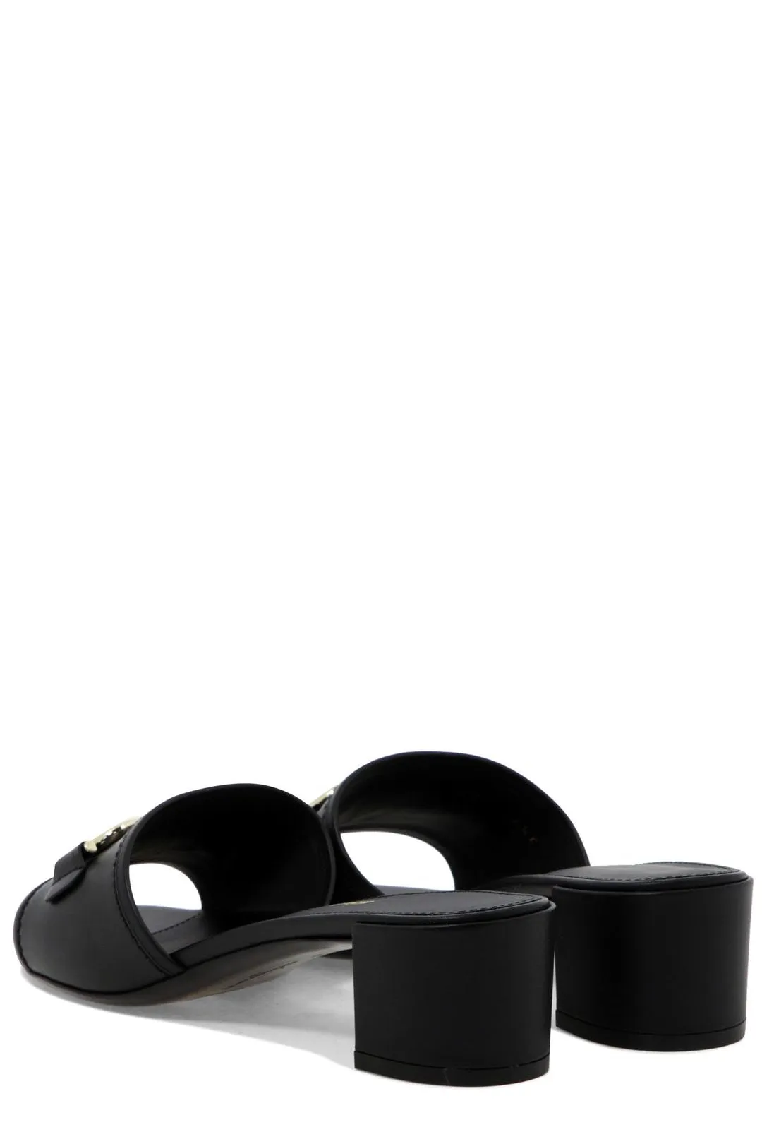 Salvatore Ferragamo Gancini Open-Toe Heeled Sandals