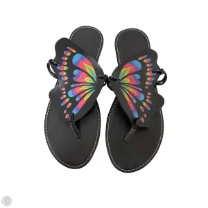 Sandals Flats By Clothes Mentor In Black, Size: 12.5