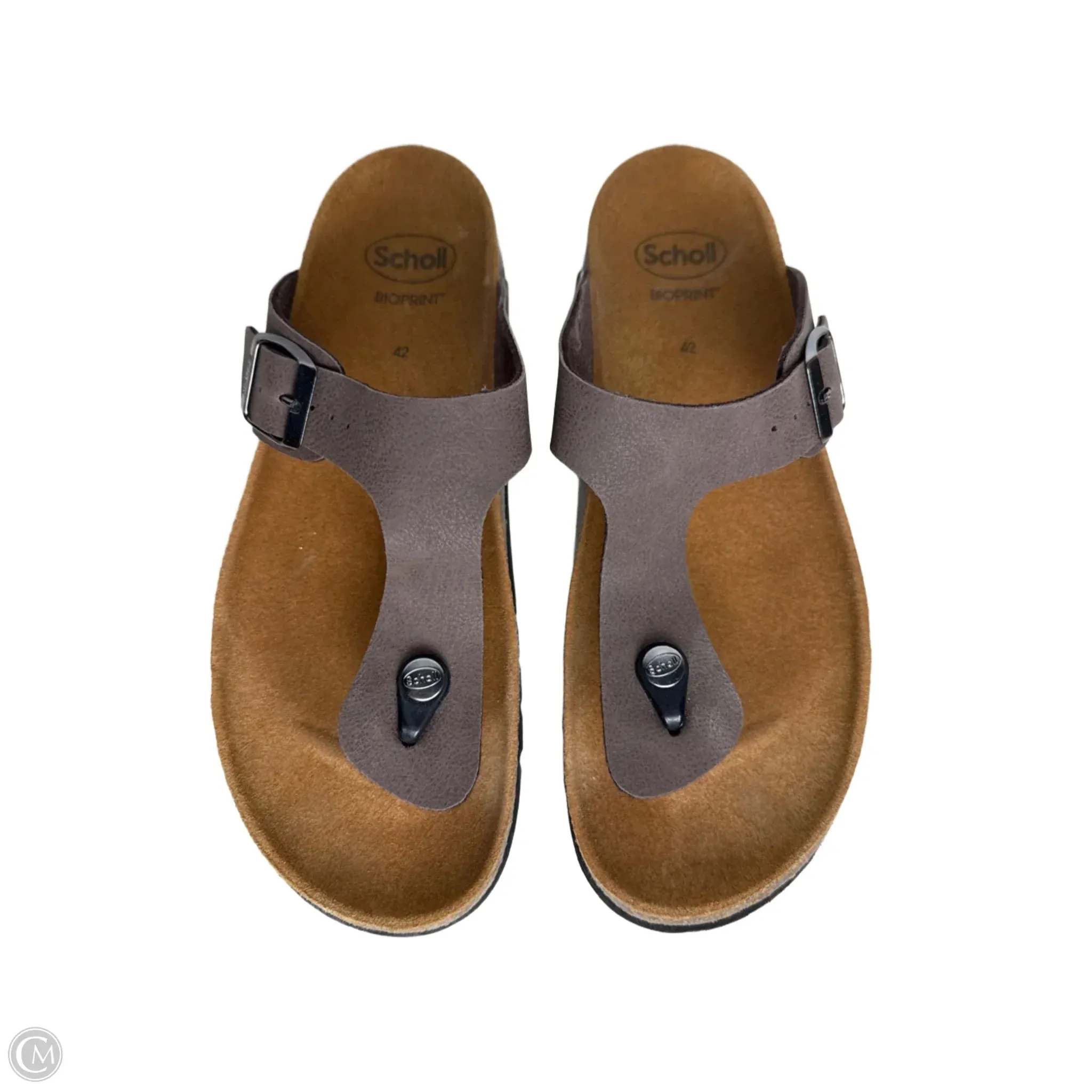 Shoes Flats By Scholl In Brown, Size: 10