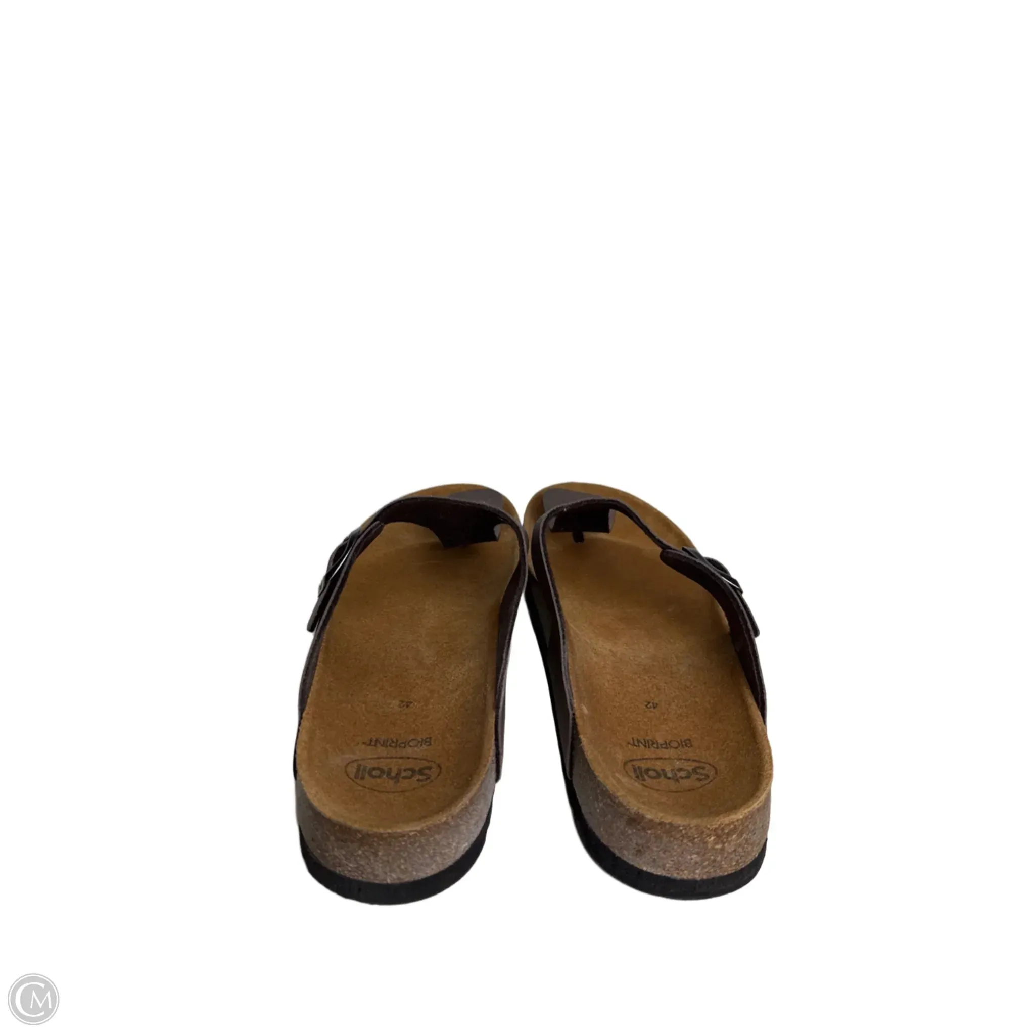 Shoes Flats By Scholl In Brown, Size: 10
