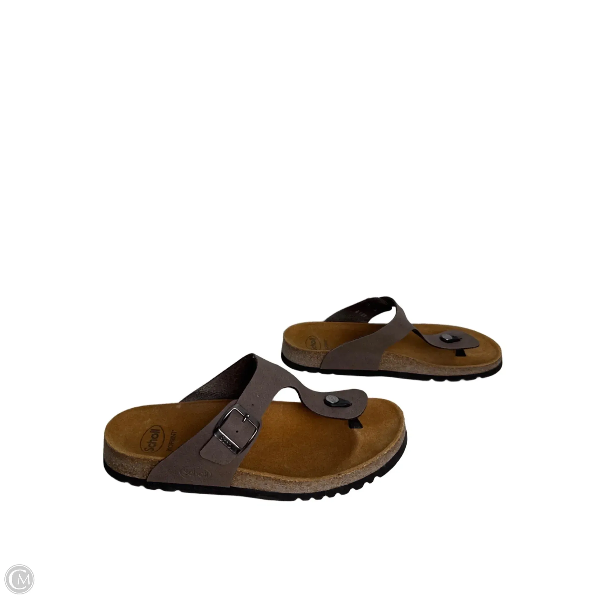 Shoes Flats By Scholl In Brown, Size: 10