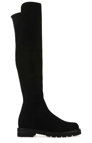 Stuart Weitzman Lift Sue Slip-On Boots