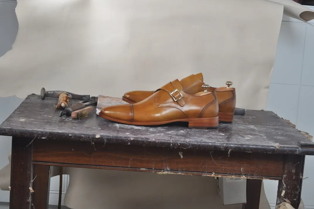 TucciPolo Mens Single Monkstrap Tobacco Tone Mens Classic Handmade Italian Leather Luxury Shoe