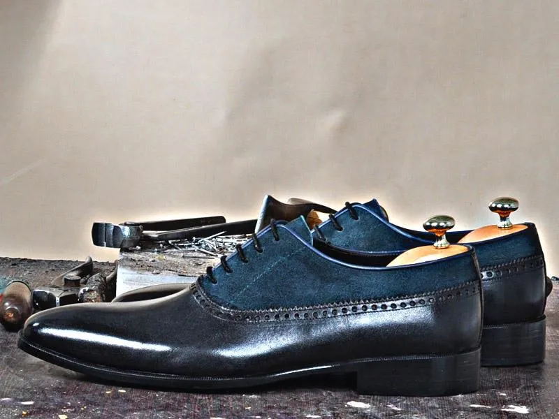 TucciPolo Mono-BB Handmade Oxford Italian Leather Mens Luxury Fashion Dress Shoe