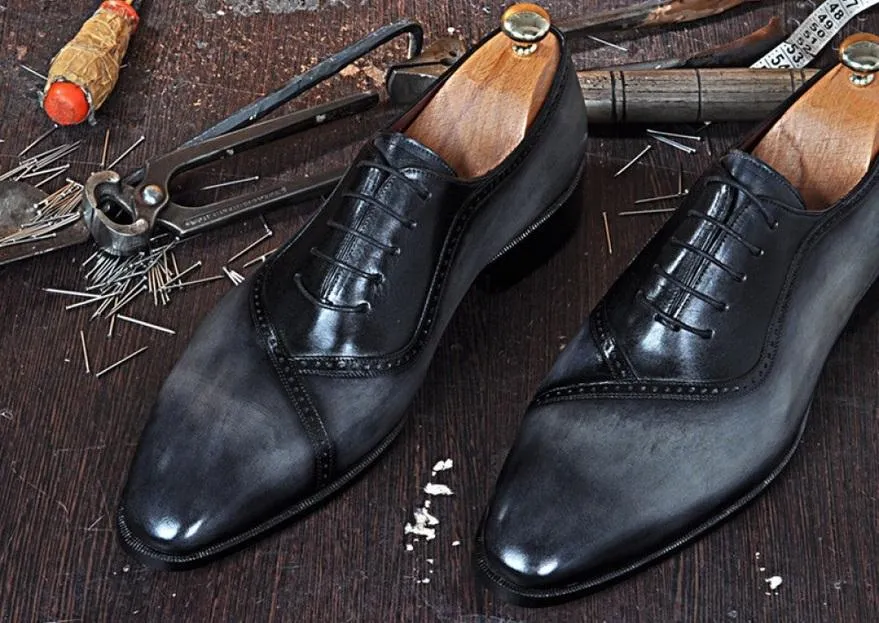 TucciPolo Relo-G Handmade Lace-up Calfskin Luxury Mens Italian Leather Shoe